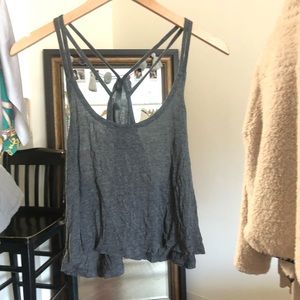 Dark Grey Flowy Tank Top